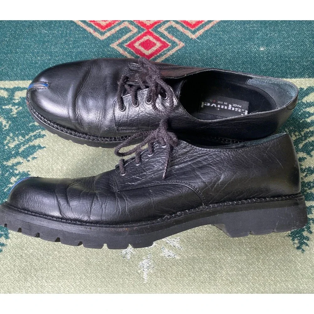 Men’s John Esquivel Black 10.5 D Designer Shoes Lace Up